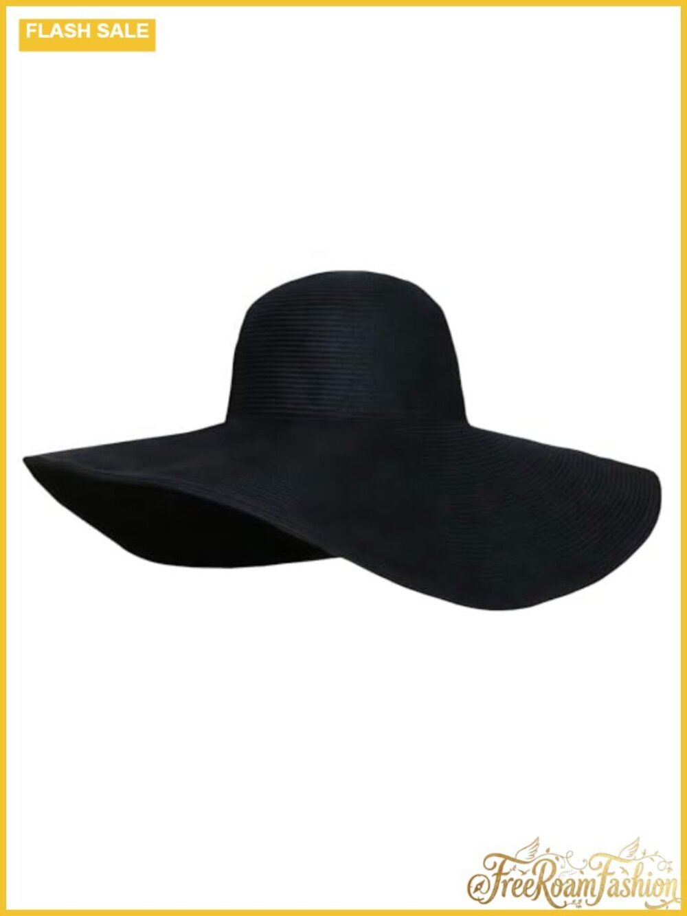 Wide Brim Straw Sun Hat Foldable Roll Up Beach Cap UPF 50 Summer